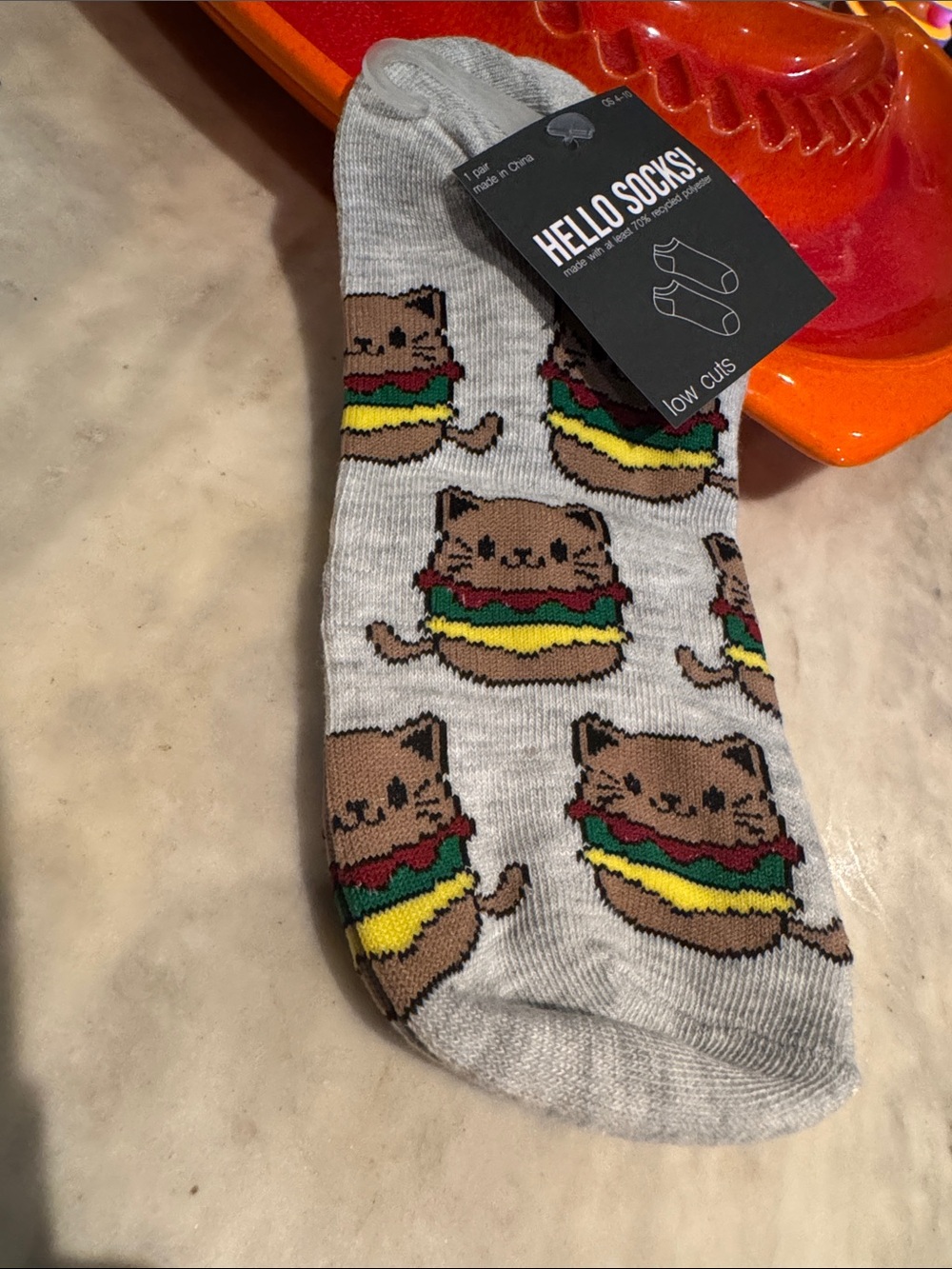 Cat Burger Ankle Socks - 5 pairs for $20 - Picture 2 of 4